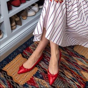Sarah Flint Red Natalie flats